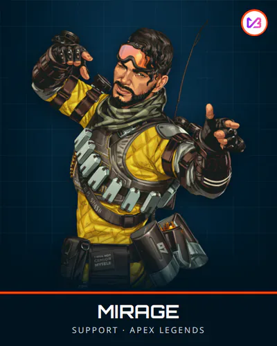 Mirage, C tier in the Apex Legends tier list for Season 30