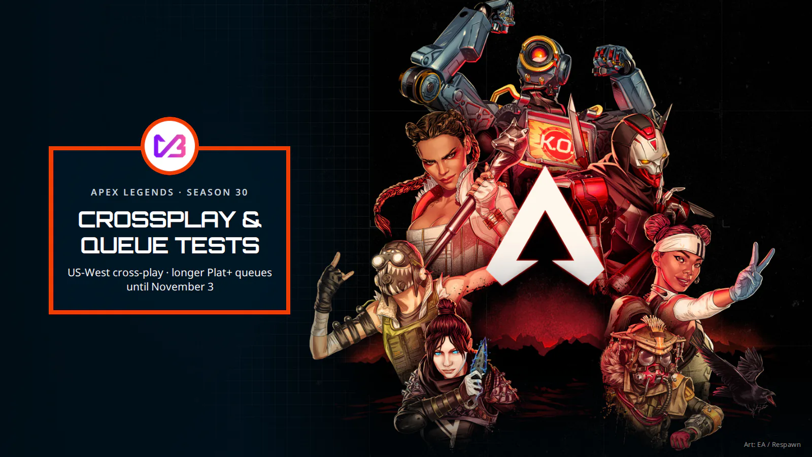 Apex Legends crossplay and matchmaking tests