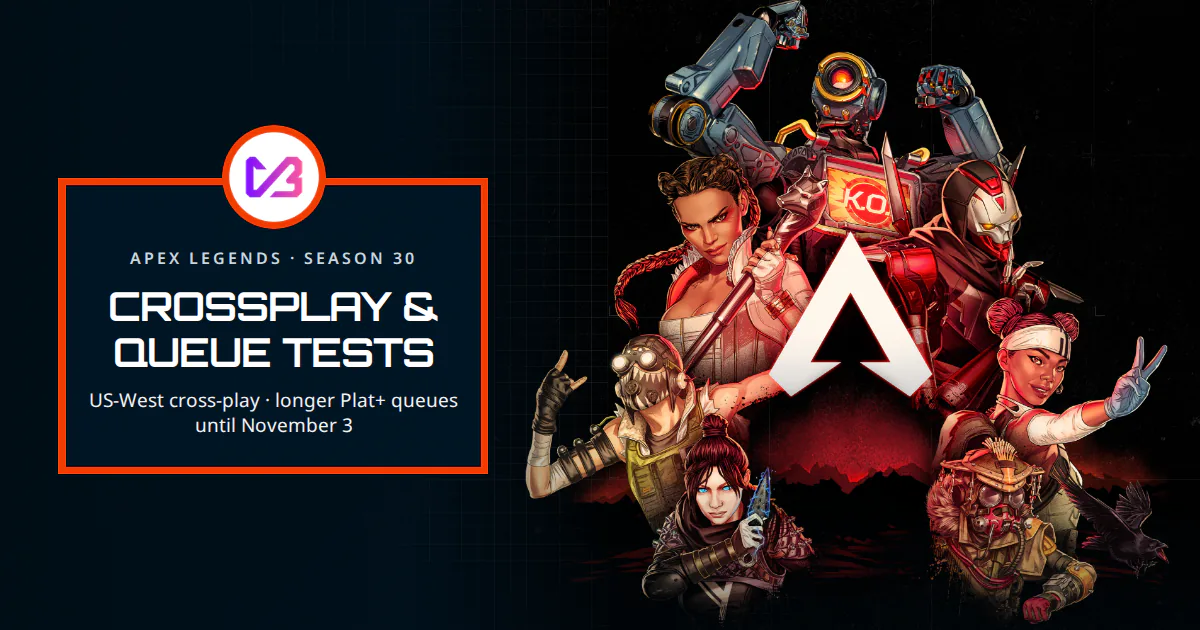 Apex Legends crossplay test and longer Plat+ queues explained