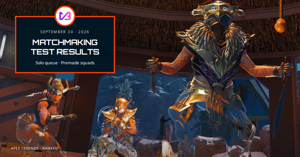Apex matchmaking test results: why solo queue was scrapped