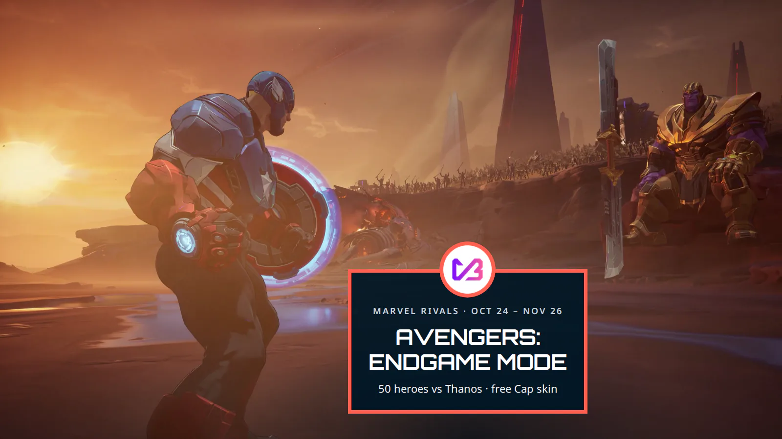 Marvel Rivals Avengers: Endgame mode, heroes against Thanos