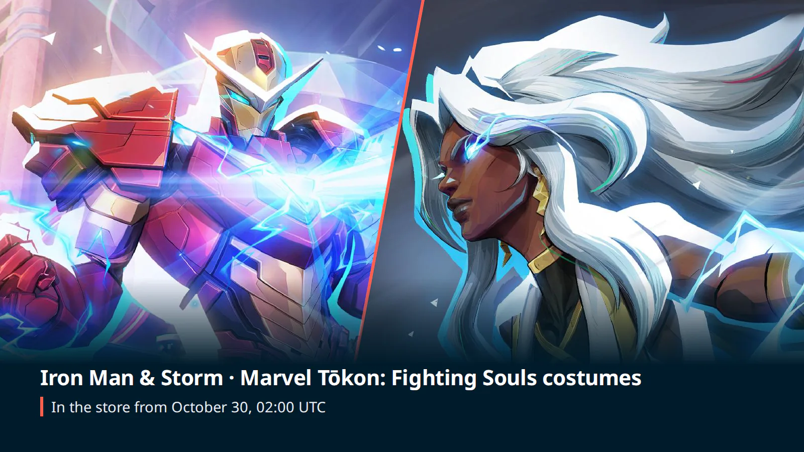 Iron Man and Storm Marvel Tōkon costumes in Marvel Rivals